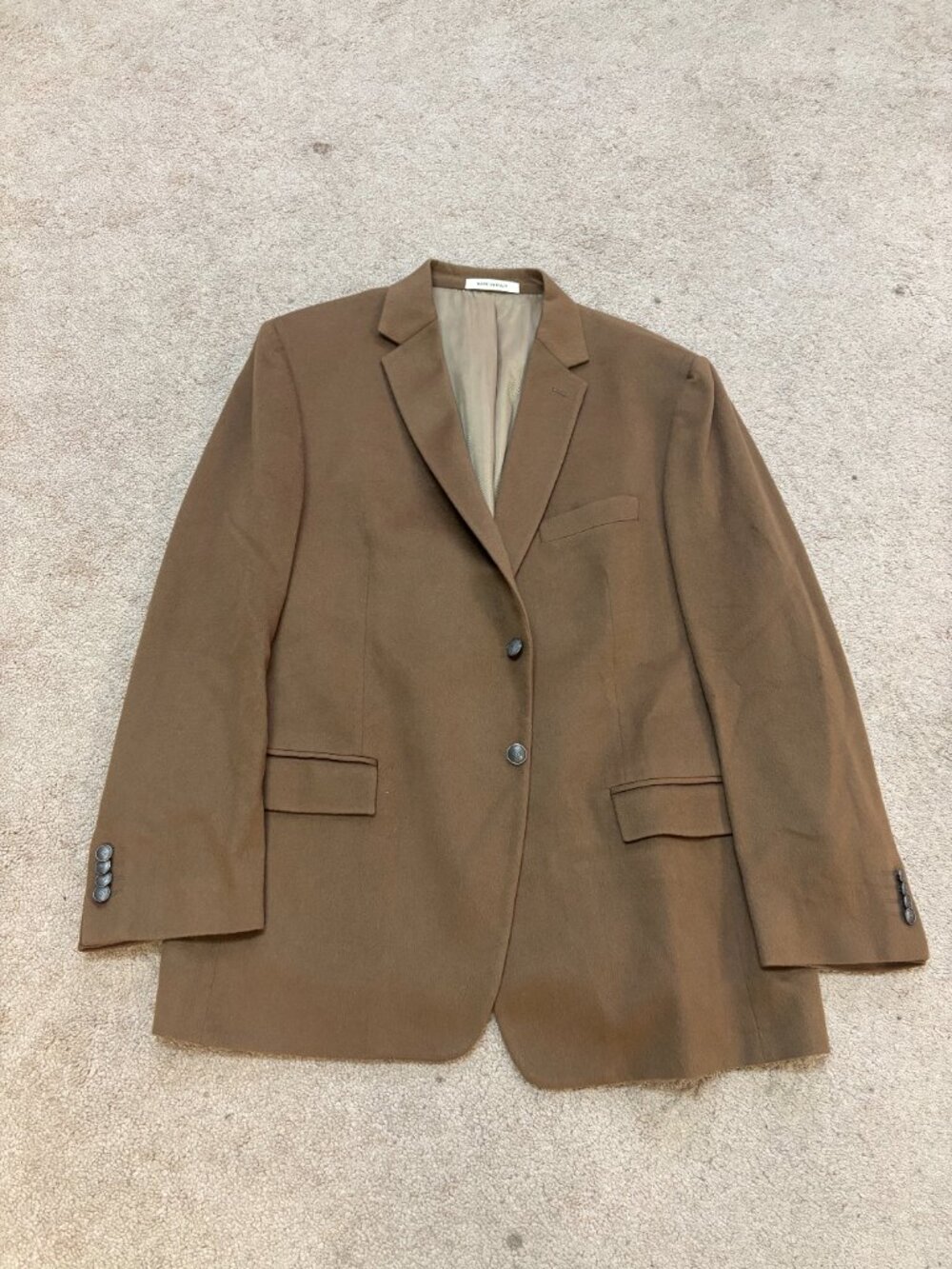 JOSEPH ABBOUD Blazer (48L, Tan, Cashmere)